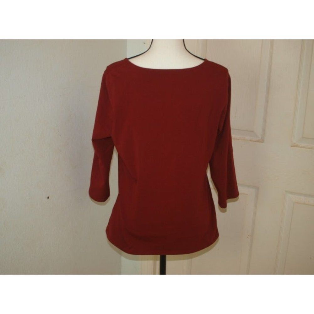 Cold Water Creek Top Red Size M - Picture 3 of 5